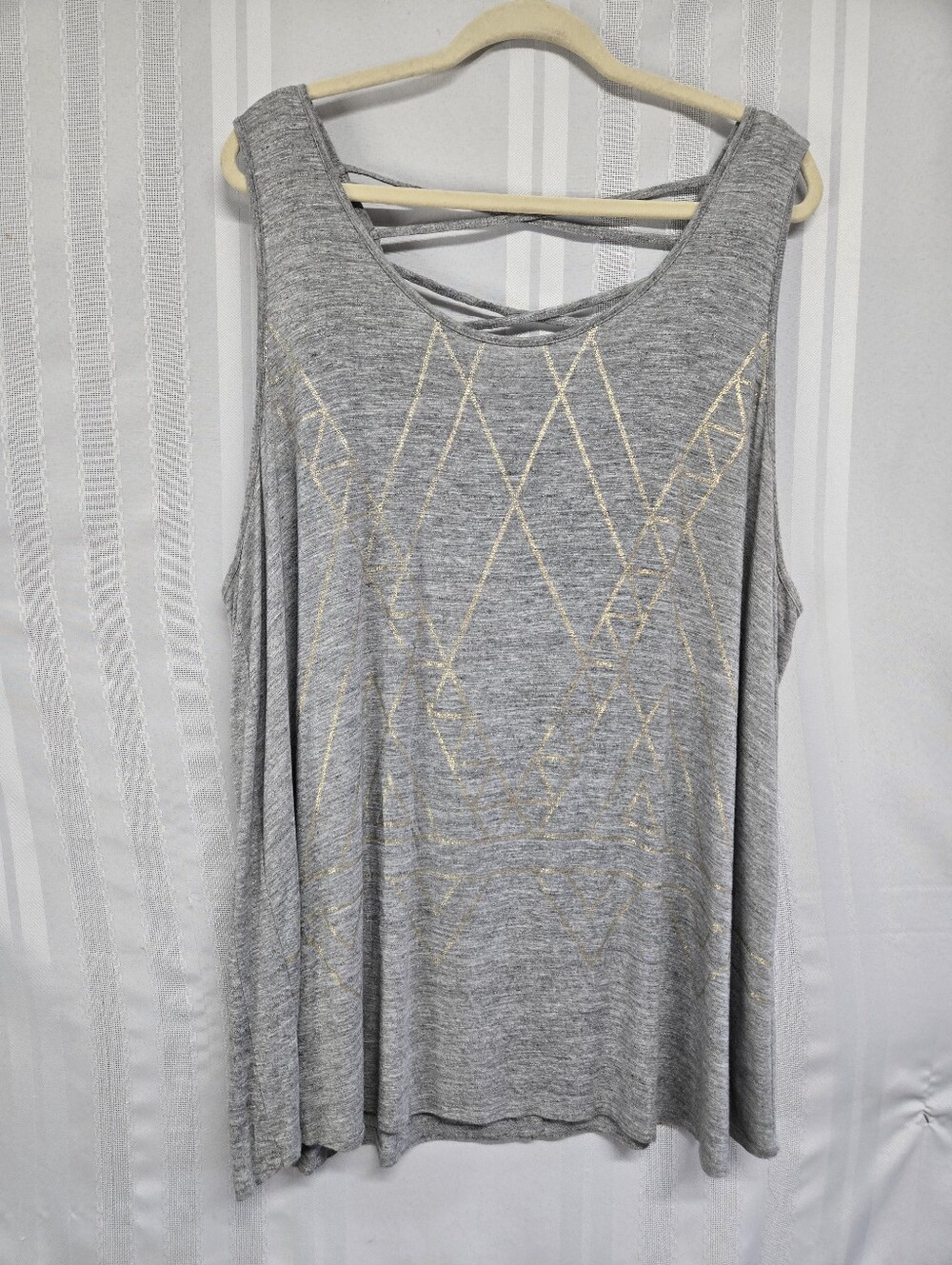 APT 9 GRAY CUSUAL SUMMER TANK TOP SIZE 👀 PICTURES FOR MEASUREMENT